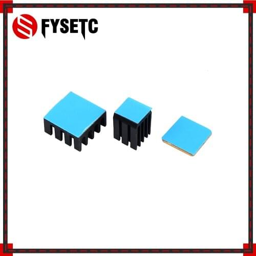1Set Black Heatsink Cooler Pure Aluminum Copper Heat Sink Set Kit Radiator For Raspberry Pi 3 Model B / B Plus 3D Printer Parts