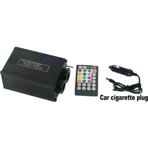 12W Dual head Car use Roof Twinkle Ceiling RGBW Light engine Music Sound 28keys remote controller fiber optic Star DIY lighting