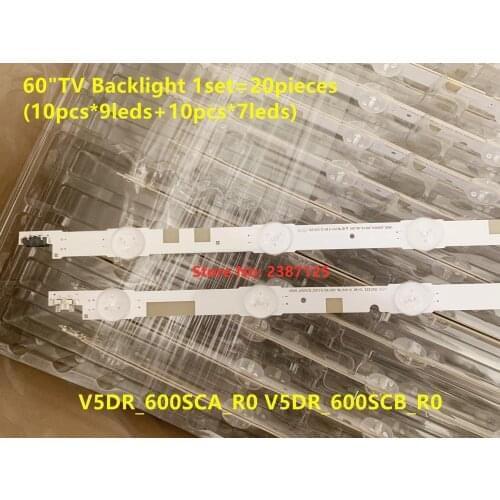 20PCS LED Backlight Strip 16 Lamp For Samsung 60"TV UN60JS700D UN60JS8000 N60KU6300 KQ601R3HA6K UE60JU6800 UE60JU6870 UA60JS7200
