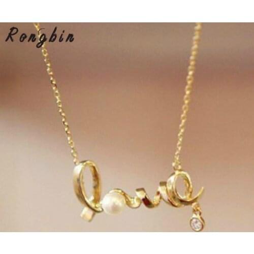 2017 Christmas Gift Vintage Jewellery Gently Around A Heart Of Love Chic LOVE Necklace Colares Feminino Choker Bijoux Femme