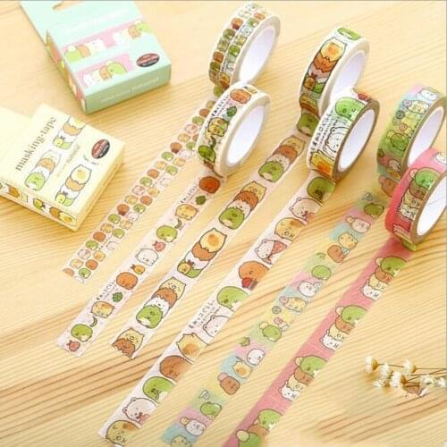 20pcs/lot 10M Lovely Japan Cartoon Fresh Friends series paper Masking Tape zakka DIY adhesive tape tools Stationery