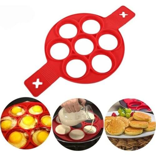 4 Style Silicone Mold Non Stick Fantastic Egg Pancake Maker Ring Kitchen Baking Omelet Moulds Flip Cooker Egg Holder Food Rings