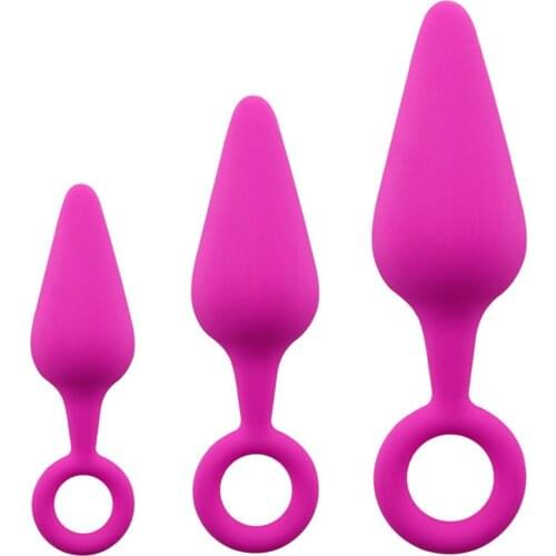EXVOID Erotic Toys Anal Trainer Butt Plug for Beginner Anal Plug Sex Toys for Men Women Gay S/M/L Prostate Massager
