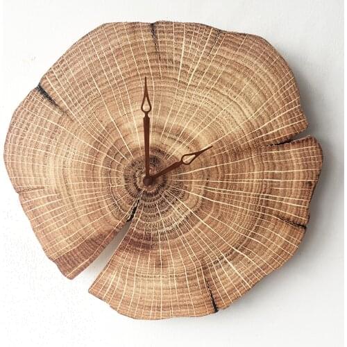 Silent Clock Design Vintage Wooden Decorative Clock Cafe Office Home Kitchen Art Wall Decor Large Wall Clock Gift Home Wallclock