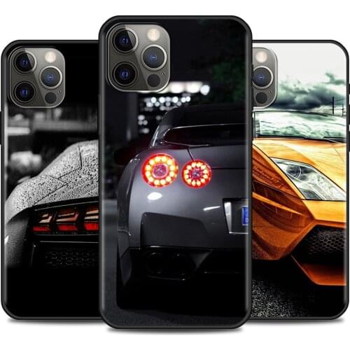 Phone Case For iPhone 12 11 Pro XR Max XR X 8 7 6s 6 Plus SE2020 Black Cover TPU Funda Sports Cars Male Men