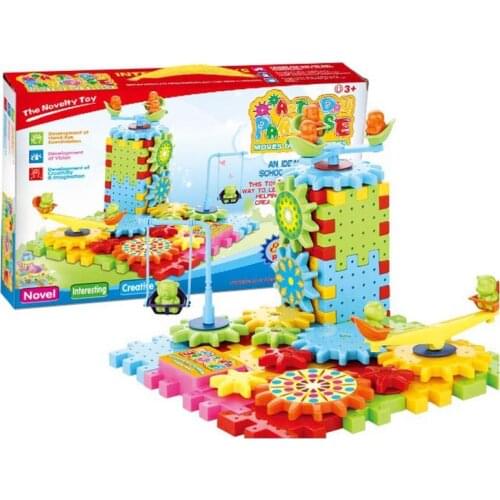 Children DIY electric amazing creative blocks toys Colorful Assembling Construction Building Blocks Children gift