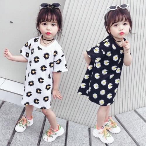 Childrens Daisy Dresses for Baby Girls Summer Clothing Party Tutu Dresses Kids Clothes