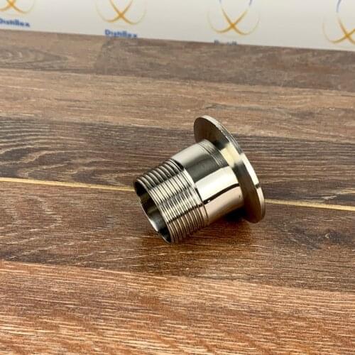 DN20 Male Threaded Ferrule Pipe Fitting 2" Clamp Type Stainless Steel SS304