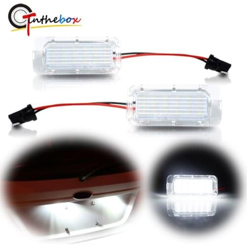 Gtinthebox Error Free 6000K Xenon White LED Car License Plate Number Lights For Lincoln MKC Ford Escape Explorer Fiesta Fusion