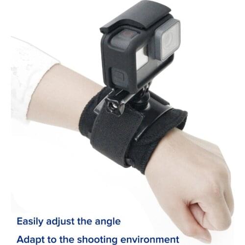 Husiway 360 degree wrist strap For all Gopro Hero 5 4 3+ 3 2 SJ4000 SJ5000 for xiaomi yi camera