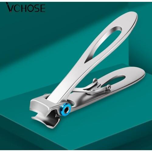 Stainless Steel Nail Clippers Wide Jaw Opening Professional Manicure Fingernail Cutter Thick Hard Ingrown Toenail Scissors Tools