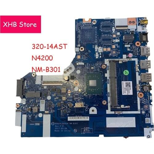 For Lenovo 320-15IAP laptop motherboard DG424 DG524 NM-B301 WITH N4200 CPU DDR3L PC3L Mainboard 100% Fully Tested