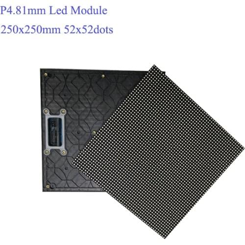P4.81mm 250*250mm Module Outdoor Full Color SMD 52*52 Pixels Led Billboard Video Wall Panel Screen LED Display Module For Stage