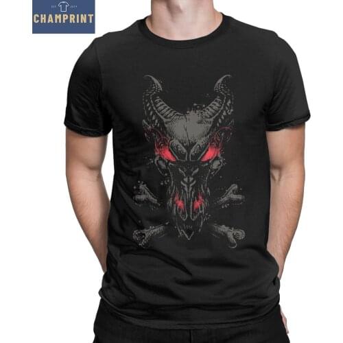 All The Powers Of Hell Grey And Red Dragon Men T Shirt Hipster Tee Shirt Short Sleeve T-Shirts 100% Cotton Plus Size Clothes