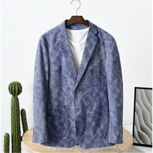 2021 Spring Autumn Men Business Jacket Suit Single Breasted Male Causal Coat Outerwear Terno Masculino