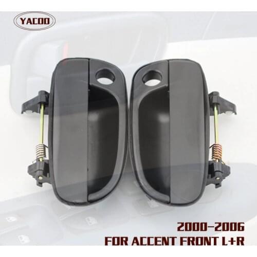 1PAIR EXTERIOR DOOR HANDLE FOR HYUNDAI ACCENT 2000 2001 2002 2003 2004 2005 2006 OEM:82650-25000 82660-25000