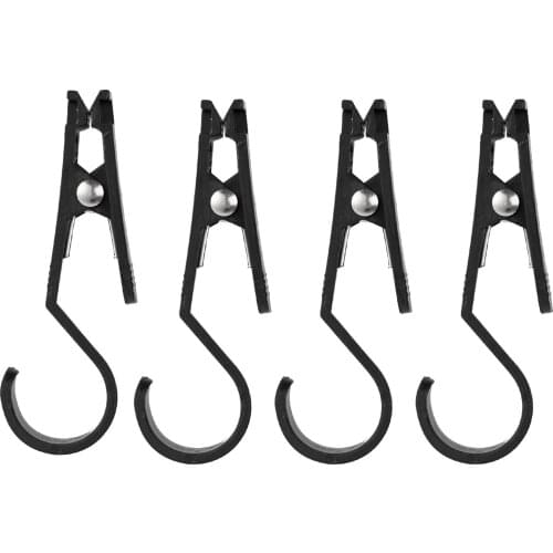 4 Plastic Hanger Hooks Portable Outdoor Bracket Clips Tent Canopy Fixed Buckles Non Slip Holder Clasp Travel Camping Fasten Hook