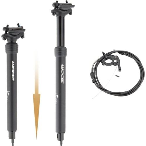 Bike Seatpost Telescopic Tija Mtb Seatpost CarbonAluminum Alloy 27.2mm Bicycle Seat Tube Dropper Hydraulic Lifting