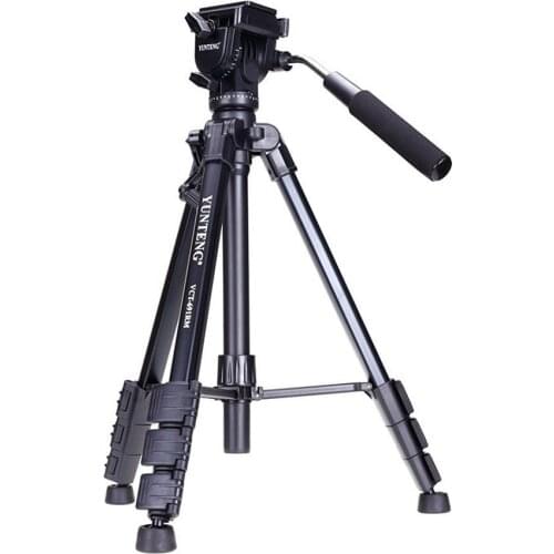 YUNTENG VCT-691 Professional Aluminum Tripod with Pan Head & Bag for DSLR Camera 691