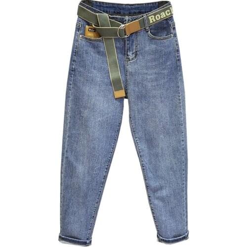 Py1126 2020 spring summer autumn new women fashion casual Denim Pants woman female OL high waist jeans