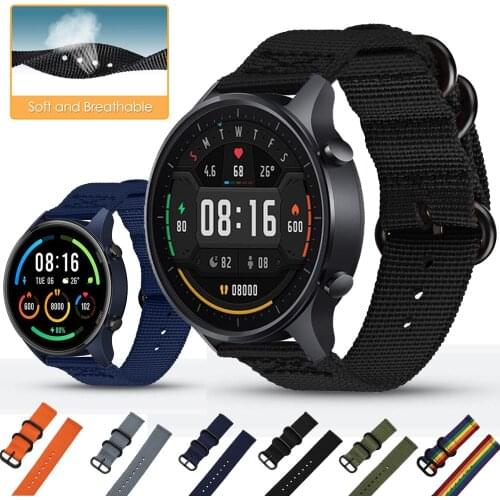 For Xiaomi MI Watch Color sports edition Strap Nylon Quick release Watchbands Sport 22mm Watch Band For Realme Watch S Bracelet