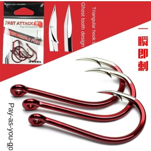 Fishing Hooks With Stainless Steel Split Rings Lure Connector Hooks Split Rings Kit High Carbon Steel Treble