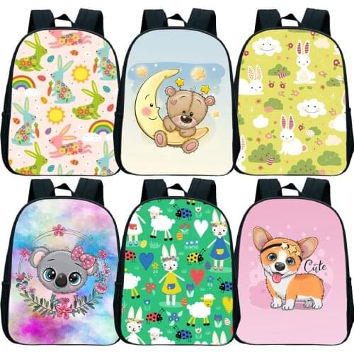 Cute Animals Kids Kindergarten Backpack Toddler Boys Girls Cartoon Bear Koala Knapsack Mochila Infantil Children Mini Bagpacks