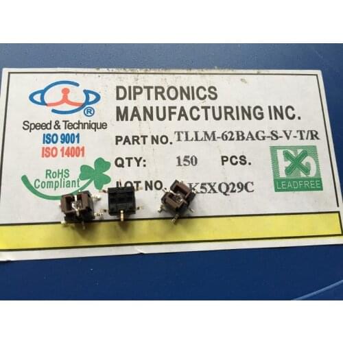 Taiwan Yuanda DIP TLLM-62BAG with light touch switch 6*6*7.8mm bicolor orange green