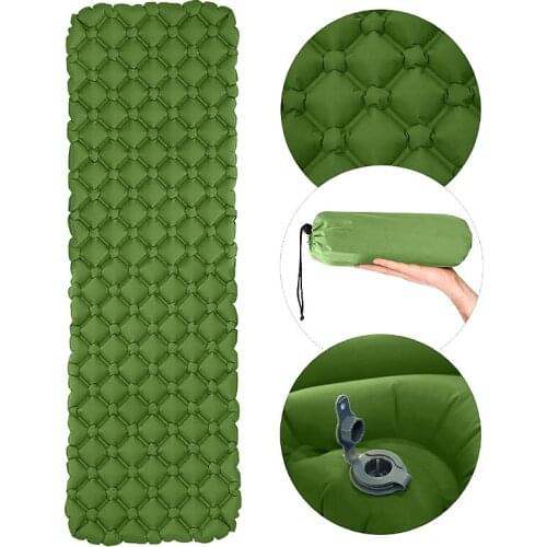 Outdoor Tent With Pillow Diamond-shaped Sleeping Pad Camping Portable Ultra-light Pad Bag Pentagonal Sleeping Moisture-proo