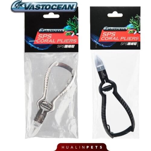 VASTOCEAN Coral scissors sps scissors Stainless steel fish tank tools Coral clamp black tweezers Straight cut