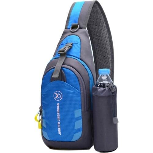 Outdoor Sport Female Multifunctional Kettle Shoulder Bag Travel Sports Messenger Bag Male Nylon Chest Pockets Crossbody Bags