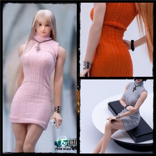 FASToys 1/6 Scale Sexy Female Figure Accessory FA-19CL01 Slim wrap hip Sweater Clothes for 12" Female TBL Figure Body