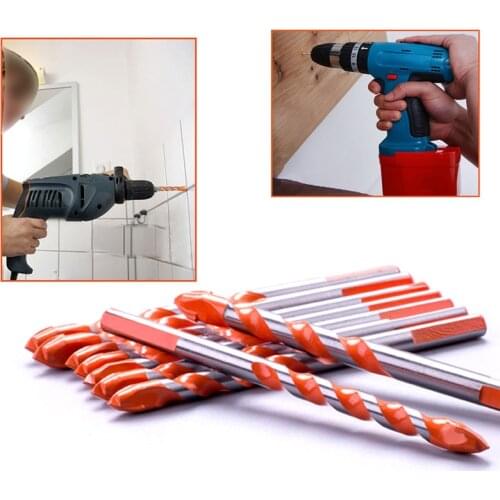 1Pcs 6mm-12mm Electric Tools Diamond Drill Hammer Concrete Ceramic Tile Metal Drill Bit Round Shank DIY Wall Hole Saw Drilling