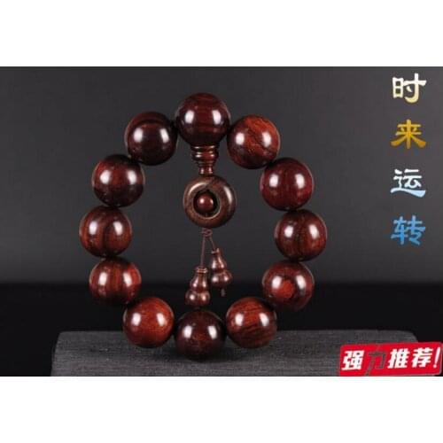 20mm Nice Natural Red Sandalwood Beaded Bracelet For Cool Man and Fashion Man