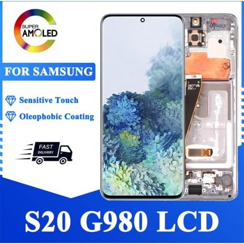 6.2" New Original AMOLED LCD For Samsung Galaxy S20 Touch Screen G980 G980F G980F/DS LCD Display Touch Screen Digitizer Assembly