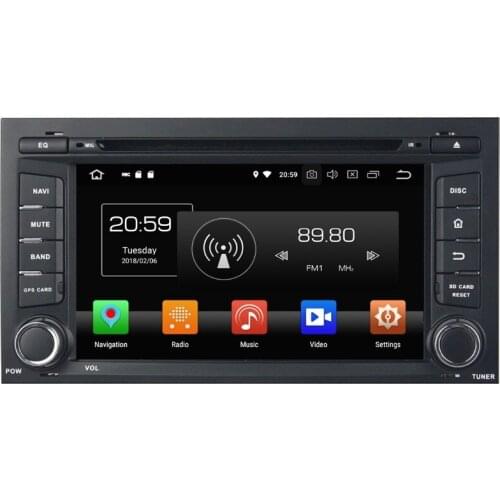 1 din 7" Android 8.0 Car Radio DVD GPS Navigation Stereo Multimedia for Seat Leon 2014 4GB RAM Bluetooth WIFI USB DVR 32GB ROM