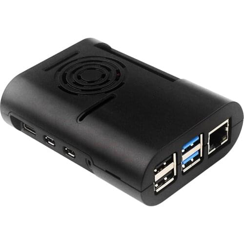 Raspberry Pi 4 Model B ABS Case Black Clear Shell Protection Enclouse Support Cooling Fan High Quality Box for Raspberry Pi 4