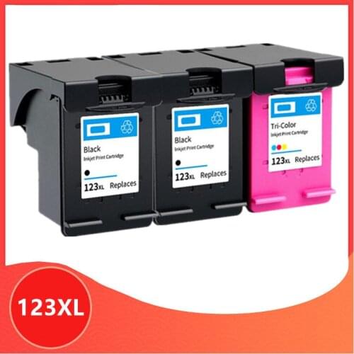 3PK Compatible for hp 123 XL Replacement ink Cartridge for hp123 123XL for Deskjet 1110 2130 2132 2133 2134 3630 3632 3637 3638