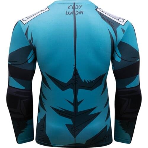 Cody Lundin 2021 Long Sleeve Rash guard Digital Print Pattern Shirts bjj Sportswear Running top&tee kimono jiu jitsu