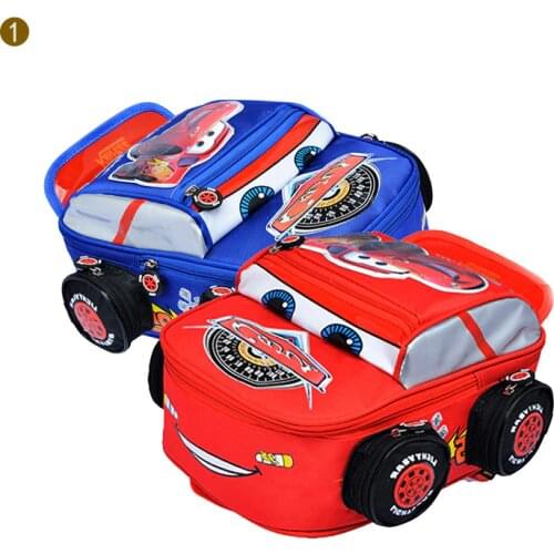 Disney children Backpack boy car school bag cartoon 3-8 years baby kindergarten bags shoulder school bags for teenage girls