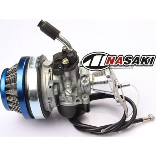 Racing Carb Carburetor Air Filter Assembly For 49cc 50cc 60 66 80cc 2 Stroke Gas Motorized Bike Performance Carburettor New