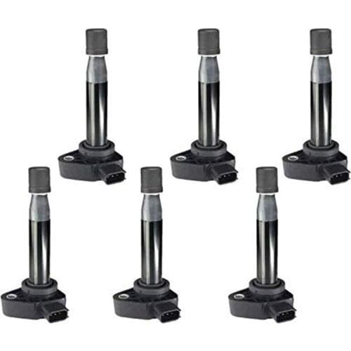 Pack of 6 Ignition Coils for Honda Accord Odyssey Acura Mdx Tl Rl Vue 3.0l 3.2l 3.5l V6 30520p8ea01 30520p8fa01 30520rcaa02 9091