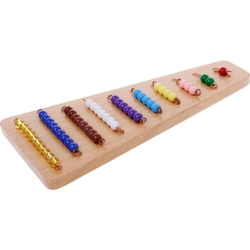 Montessori Math Material Bead Stair Math Toy Kids Early Preschool Learning Toys
