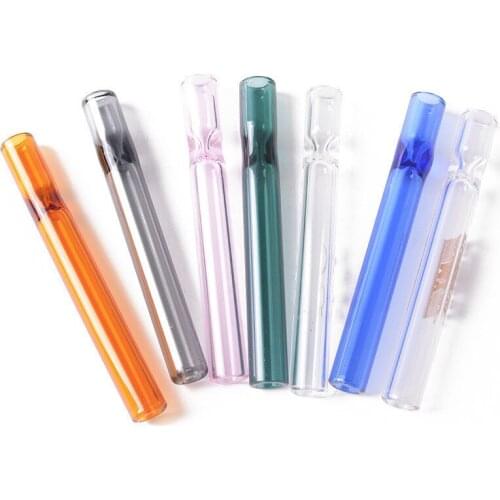 10Pcs Cigarette Holder Tube for Smoking,Glass Tobacco Smoke Dry Burning Filter Pipes Cigarette Mouthpiece Smoking Accessories