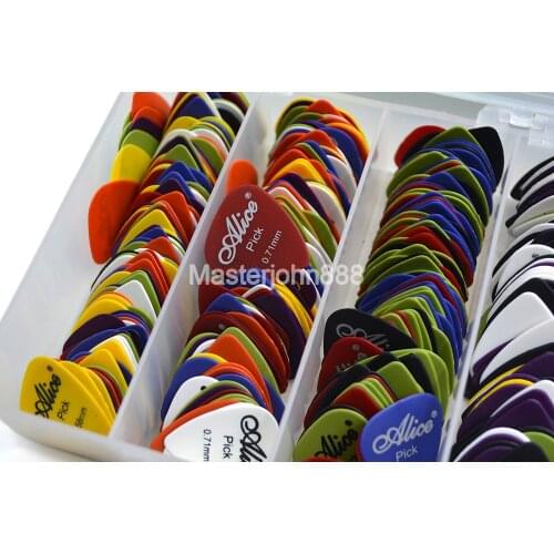 Lots of 100pcs Alice Matte ABS Electric/Acoustic Guitar Picks 6 Thickness Assorted Free Shipping