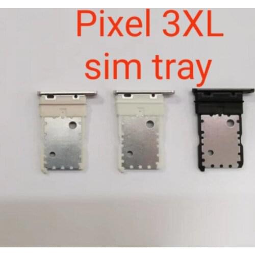 MIXUEWEIQI Original For Google Pixel 3XL Sim Tray Micro SD Card Holder Slot Parts Sim Card Adapter 3 color