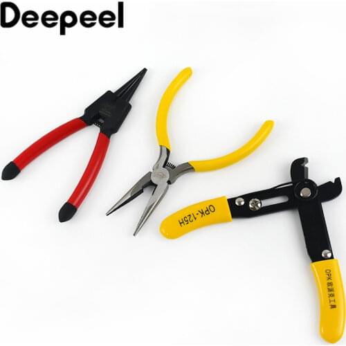 Deepeel Bags Open Close Chain Buckles Removal Repair Tool Installation Cutter Pliers DIY Hand Leather Crafts Tools Accessories