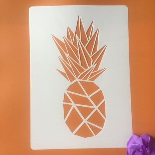 A4 29 * 21cm pineapple Mandala DIY Stencils Wall Painting Scrapbook Coloring Embossing Album Decorative Paper Card Template
