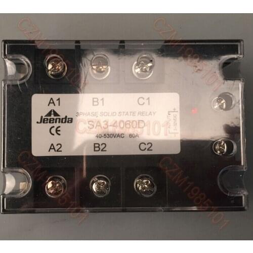 Three Phase Solid State Relay SA3-4060D AC SSR 3-32VDC/40-530VAC 60A Turn-on