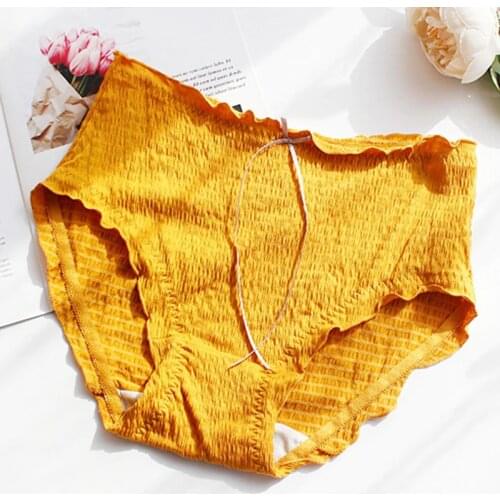 Plus Size Panties Womens Cotton Briefs with High Waist Bow Cotton Thread Autumn Winter Panties of Large Size Underwear Women